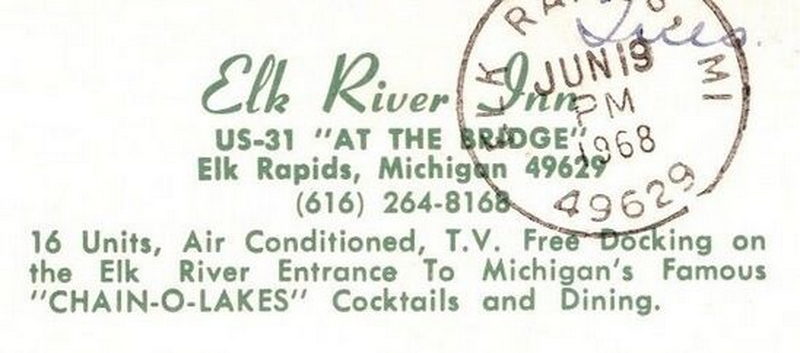 Elk River Motel (Elk River Inn) - Vintage Postcard